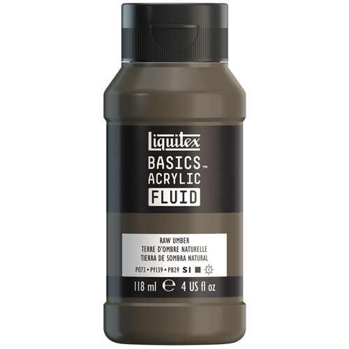 Liquitex Basics Fluid - Raw Umber - 118mL