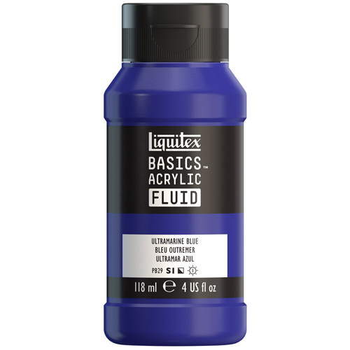 Liquitex Basics Fluid - Ultramarine Blue - 118mL