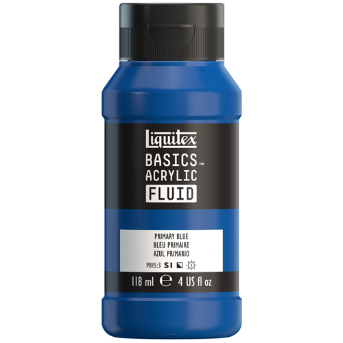 Liquitex Basics Fluid - Primary Blue - 118mL