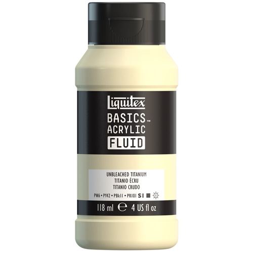 Liquitex Basics Fluid - Unbleached Titanium - 118mL