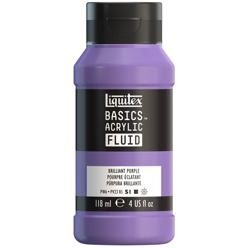  Liquitex Basics Fluid - Brilliant Purple - 118mL