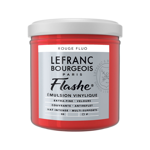 Flashe Vinyl Emulsion Paint - 125ml - Fluorescent Red