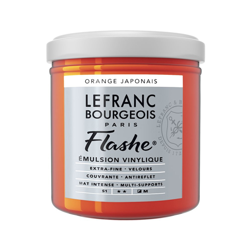 Flashe Vinyl Emulsion Paint - 125ml - Japanese Orange