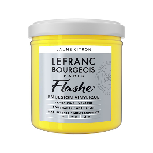 Flashe Vinyl Emulsion Paint - 125ml - Lemon Yellow