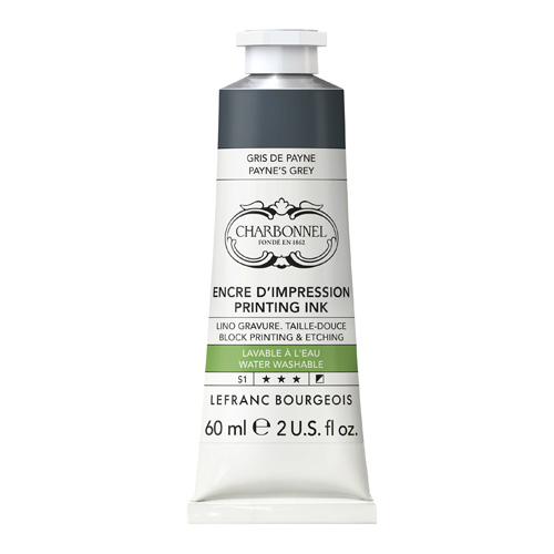 Charbonnel Water Washable Printing Ink – Payne’s Grey – 60ml