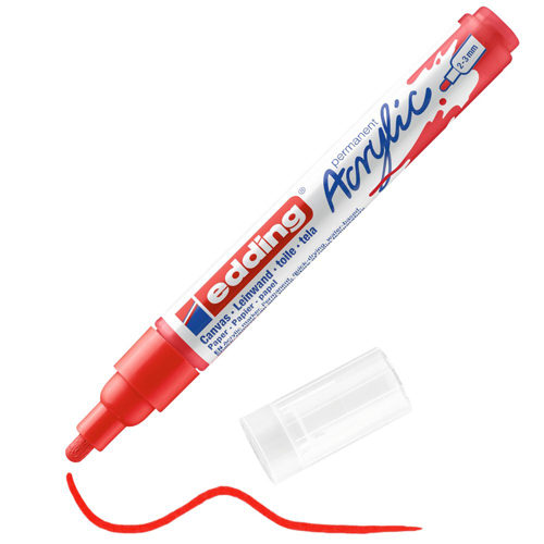 edding Acrylic Marker - Medium - Traffic Red