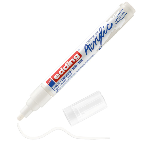 edding Acrylic Marker - Medium - Traffic White