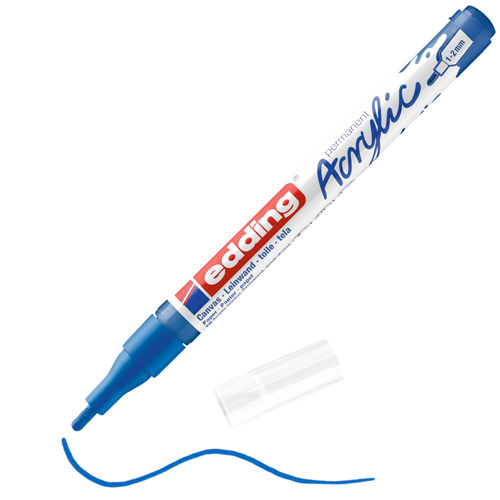 edding Acrylic Marker - Fine - Gentian Blue