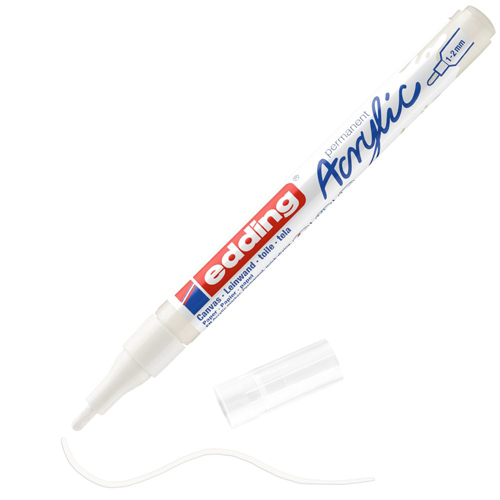 edding Acrylic Marker - Fine - Traffic White