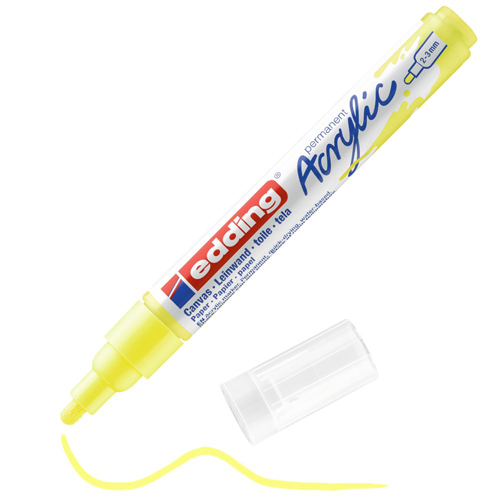 edding Acrylic Marker - Medium - Neon Yellow