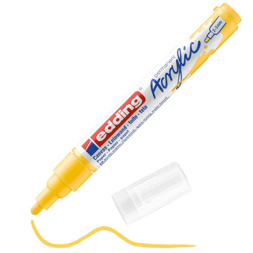 edding Acrylic Marker - Medium - Traffic Yellow