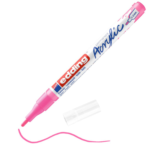 edding Acrylic Marker - Fine - Neon Pink