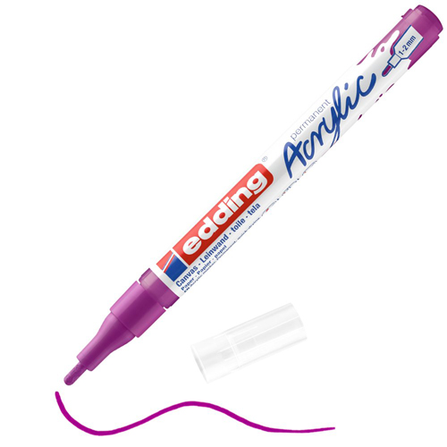 edding Acrylic Marker - Fine - Berry