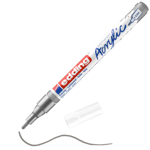 edding Acrylic Marker - Fine - Silver