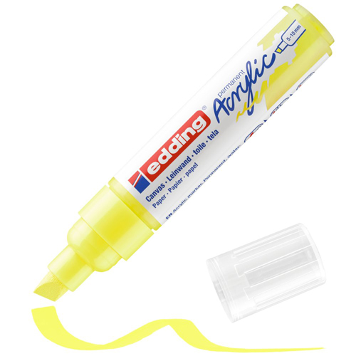 edding Acrylic Marker - Broad - Neon Yellow