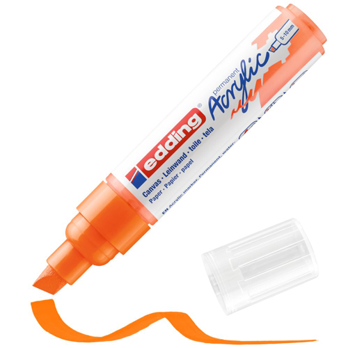 edding Acrylic Marker - Broad - Neon Orange