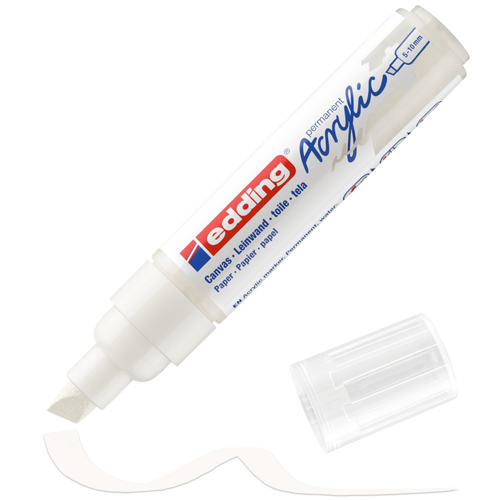 edding Acrylic Marker - Broad - Traffic White