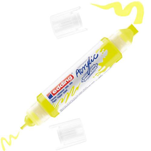 edding Acrylic 3D Double Liner - Neon Yellow