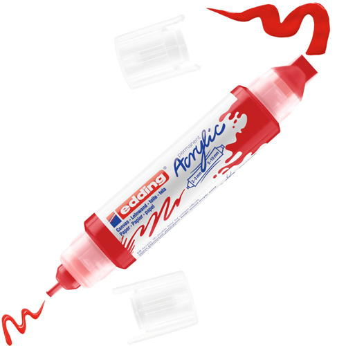 edding Acrylic 3D Double Liner - Traffic Red