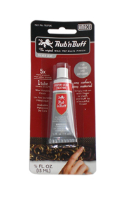 Rub N Buff Metallic Finish Silver Leaf 1/2oz Tube