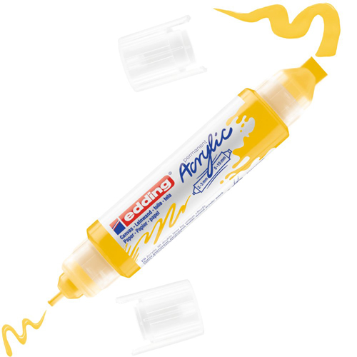 edding Acrylic 3D Double Liner - Traffic Yellow