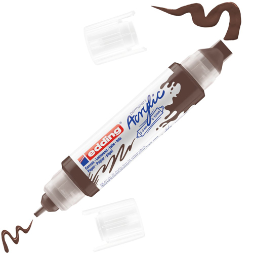 edding Acrylic 3D Double Liner - Chocolate Brown