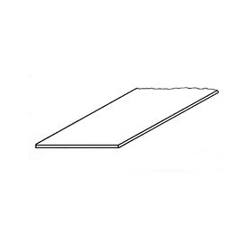 Plastruct White Styrene Plain Sheet 010 - 7" x 12" - Pack of 8