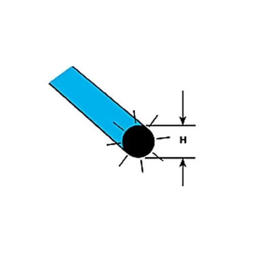 Plastruct Fluorescent Acrylic Round Rod - 1/4"x20" - Pack of 2