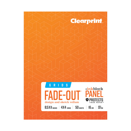 Clearprint Vellum Field Book - Gridded - 8.5" x 11" - 50 sheets