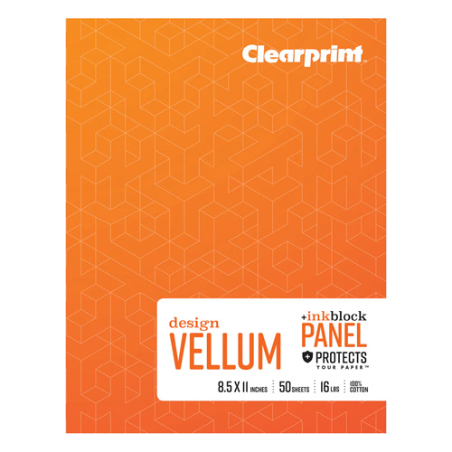 Clearprint Vellum Field Book - Plain - 8.5" x 11" - 50 sheets