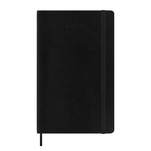 Moleskine 2023/2024 Daily 18-month Planner - Large, Softcover, Black