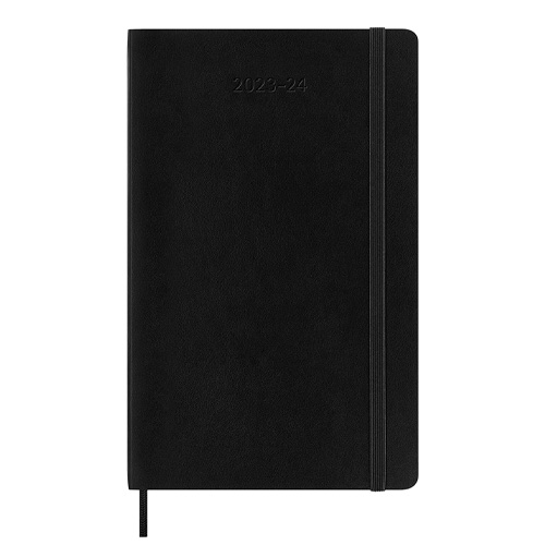 Moleskine 2023/2024 Weekly 18-month Planner - Large, Softcover, Black