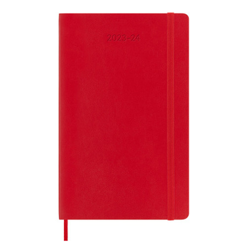 Moleskine 2023/2024 Weekly 18-month Planner - Large, Softcover, Red