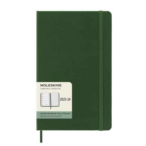 Moleskine 2023/2024 Weekly 18-month Planner - Large, Hardcover, Green