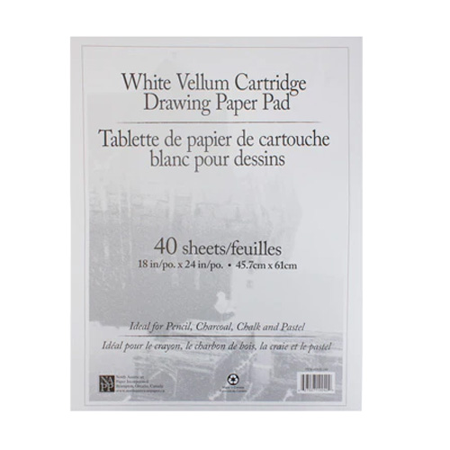 NAPP Cartridge Drawing Paper - 18 x 24 - White Paper - 96 / Pack -  NPP1603120