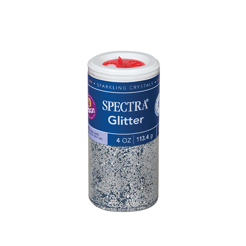 Glitter 4oz Shaker Bottle Silver