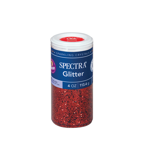 Glitter 4oz Shaker Bottle Red