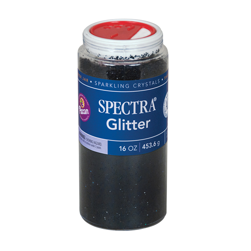Glitter 1lb Shaker Bottle Black
