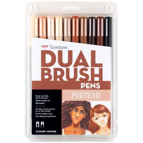 Tombow Dual Brush Pen - Set of 10  Portrait