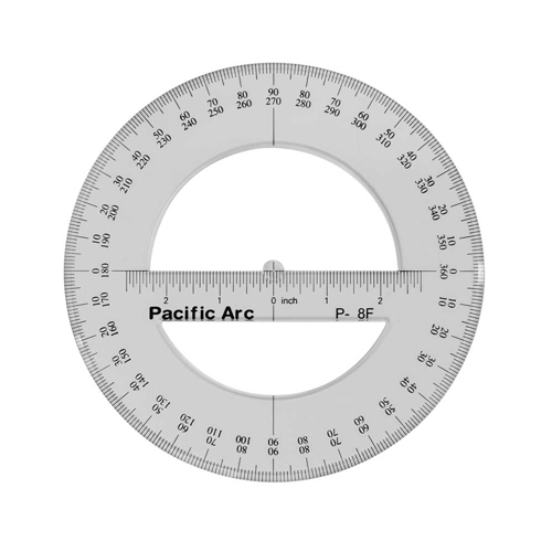 Pacific Arc - Protractor - 8", 360 Degrees