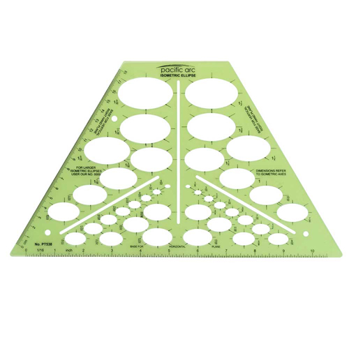 Pacific Arc - Template - Isometric Ellipse - Large