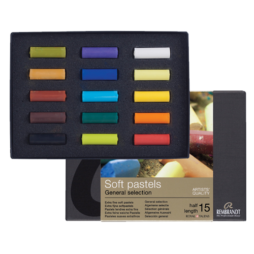 Rembrandt Soft Pastel - Set of 15 1/2 Sticks