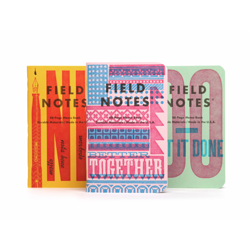 Field Notes - Graph Memo Books - 3-pack "B" - United States of Letterpress