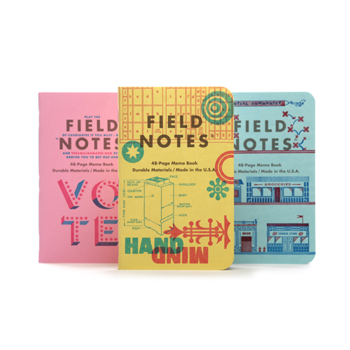 Field Notes - Graph Memo Books - 3-pack "C" - United States of Letterpress