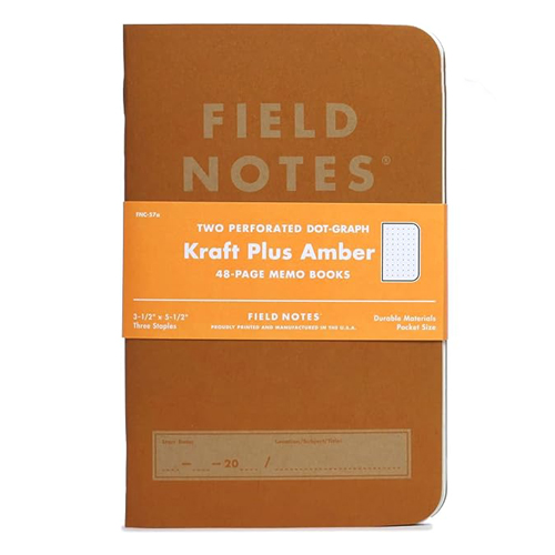 Field Notes - Dot-Graph Memo Books - 2-pack - Amber - Kraft Plus Edition