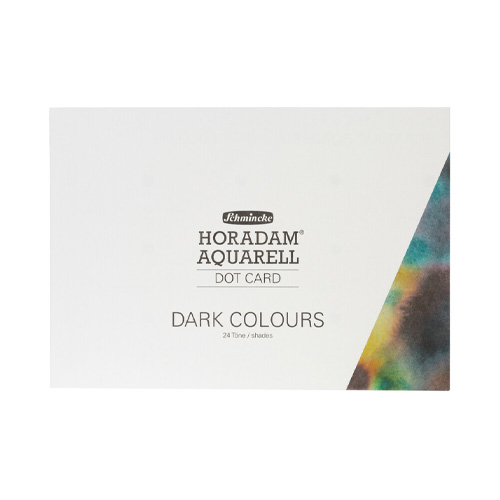 Schmincke Watercolour Dot Card of 24 - Dark Colours