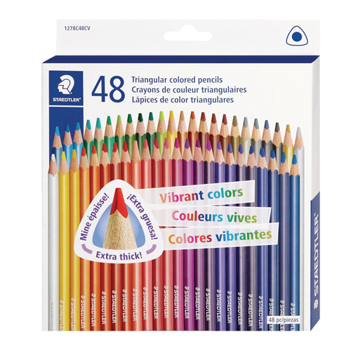Staedtler Triangular Colour Pencil Set of 48
