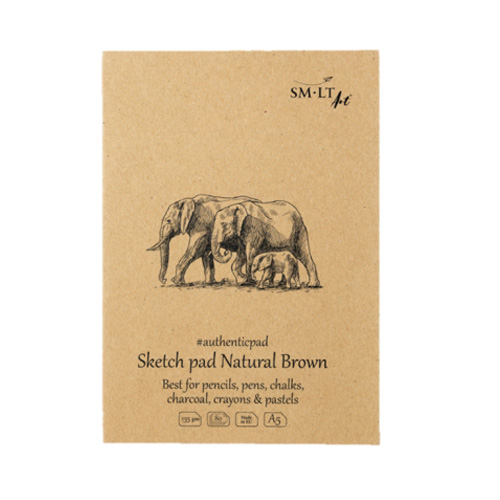 SM-LT Natural Brown Drawing Pad - A5