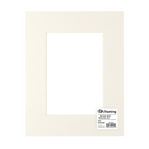 PA Framing ADF Mat 8" x 10"/ 5" x 7" Window -  Ivory