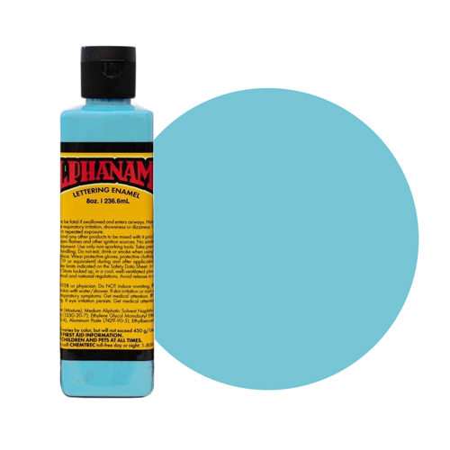 Alpha 6 Enamel Paint - Aqua - 8oz